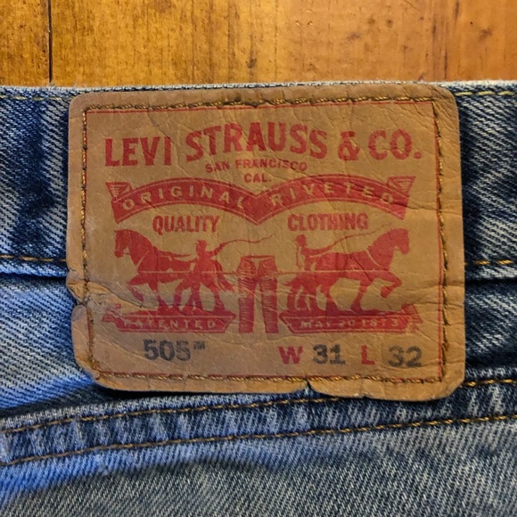 Levi’s 505 size 31x32 heavily worn - Picture 4 of 6